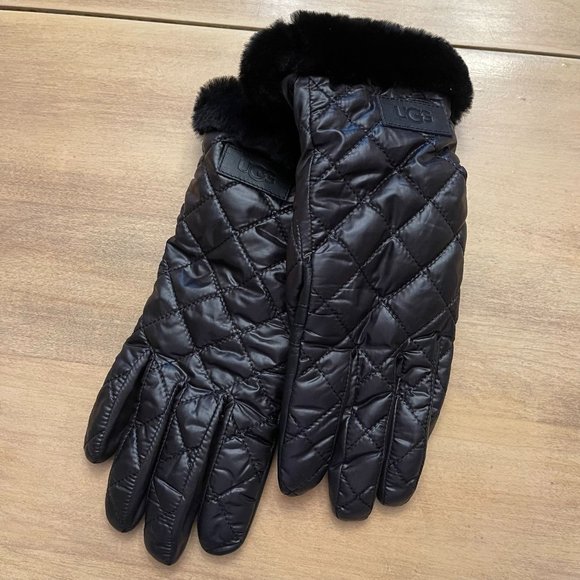 NWT Ugg Quilted Performance Glove black Size L/XL - Picture 2 of 8